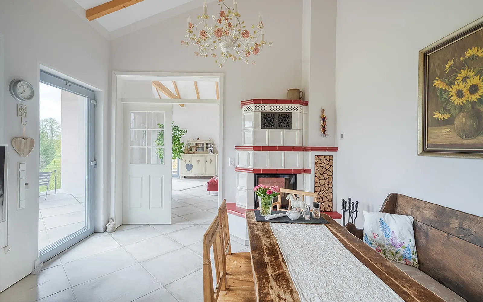 Immobilienfotografie Berlin – Esszimmer mit Kamin